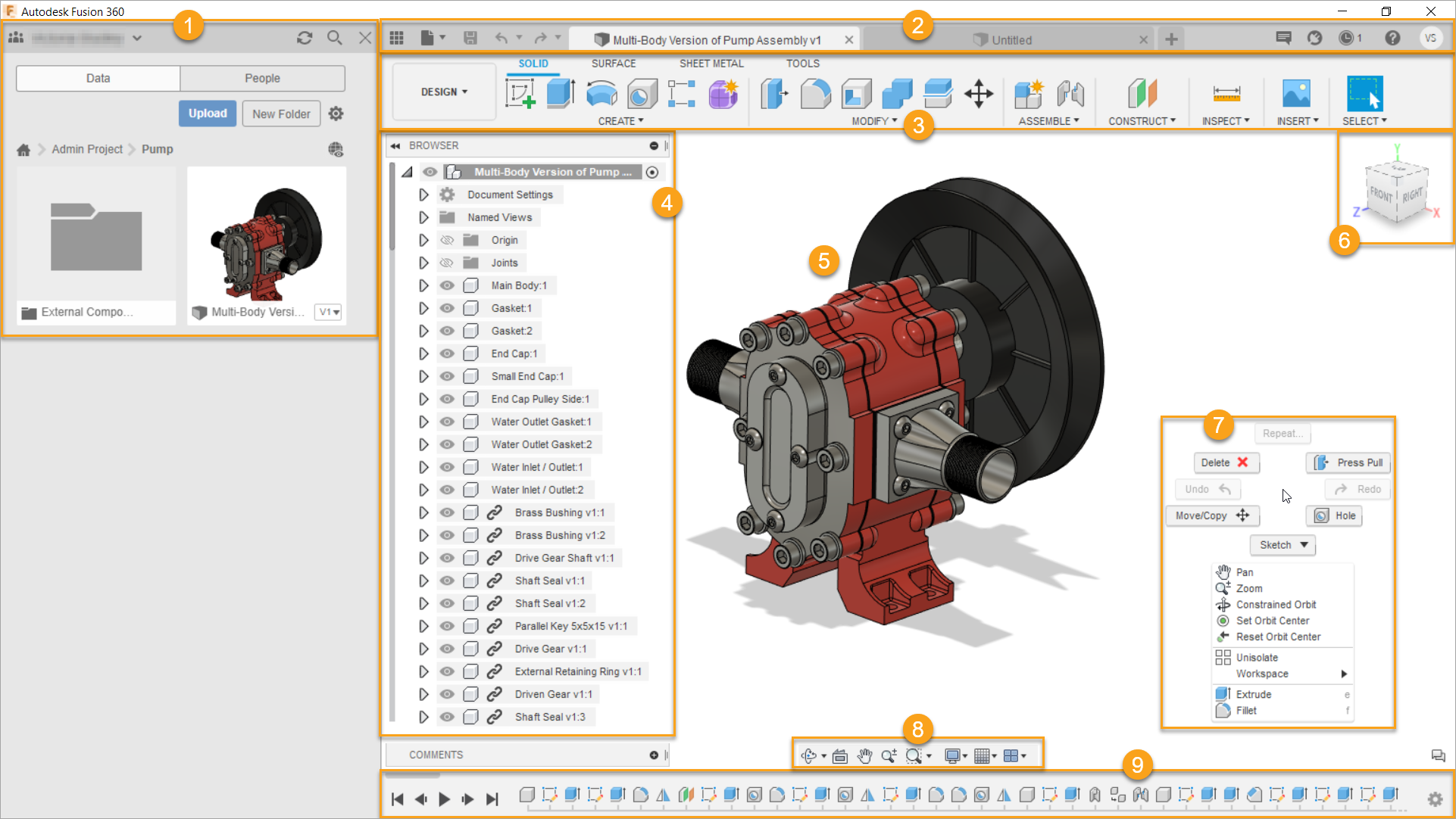Autodesk Fusion 360 · Ambiente CAD